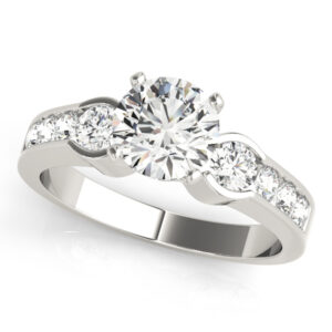 Platinum Three Stone Engagement Rings