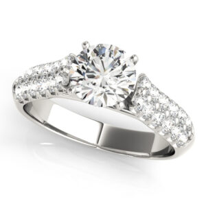 Platinum Pave Engagement Rings