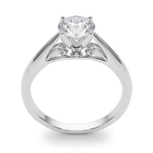 14k White Gold Solitaire Engagement Rings