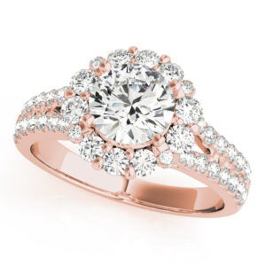 50594-E.alt1_-1 18k Rose Gold Halo Round Engagement Rings