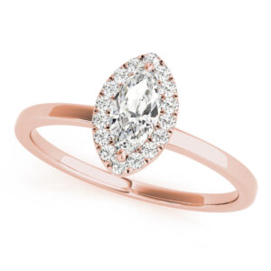 50909-E.alt1_-1 18k Rose Gold Halo Marquise Engagement Rings
