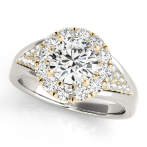50955-E.alt_-1 14k Yellow Gold Halo Round Engagement Rings