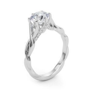 50961-E.angle_-1 14k White Gold Solitaire Round Engagement Rings