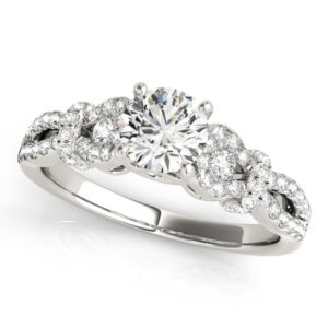 14k White Gold Engagement Rings