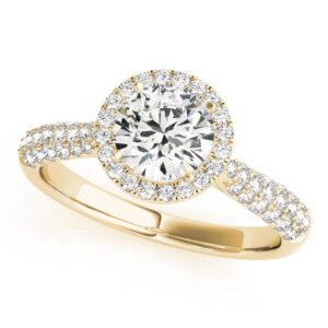 51008-E.alt_-1 18k Yellow Gold Halo Round Engagement Rings