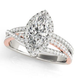 51023-E.alt1_-1 18k Rose Gold Halo Marquise Engagement Rings