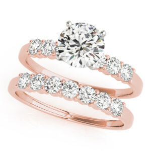 51097-E.set_.alt1_-1 18k Rose Gold Single Row Engagement Rings