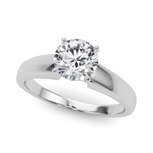 51175-E-1 14k White Gold Solitaire Engagement Rings
