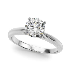 51189-E-1 14k White Gold Solitaire Engagement Rings