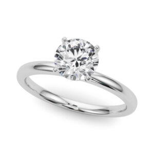 51192-E-1 14k White Gold Solitaire Engagement Rings