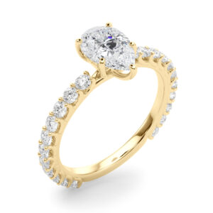51194-E.angle_.alt_-1 14k Yellow Gold Single Row Pear Engagement Rings