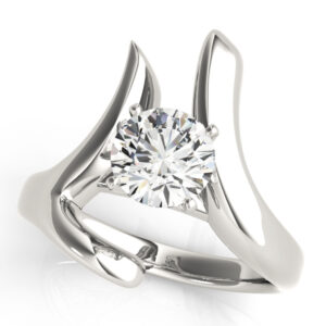 80339-1 14k White Gold Solitaire Engagement Rings