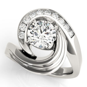 18k White Gold Engagement Rings