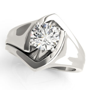80857-1 14k White Gold Solitaire Engagement Rings
