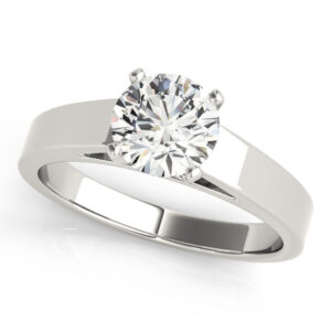 81153-2 14k White Gold Solitaire Engagement Rings