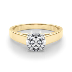 14k Yellow Gold Solitaire Engagement Rings