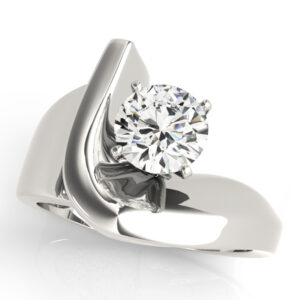 81578-2 14k White Gold Solitaire Engagement Rings