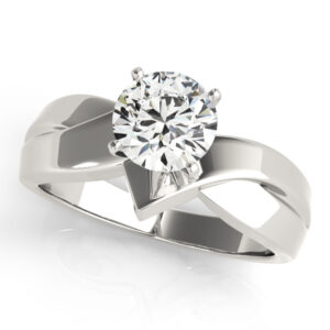 81782-2 14k White Gold Solitaire Engagement Rings