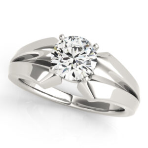 81784-2 14k White Gold Solitaire Engagement Rings
