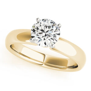 14k Yellow Gold Solitaire Engagement Rings