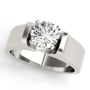 81837-2 14k White Gold Solitaire Engagement Rings