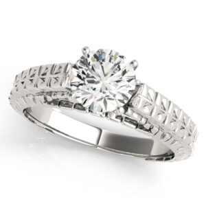81868-2 14k White Gold Solitaire Engagement Rings