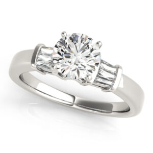 14k White Gold Engagement Rings