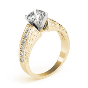 14k Yellow Gold Vintage Engagement Rings