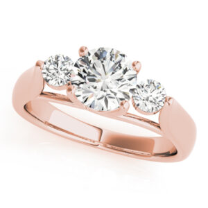 82565.alt1_-1 14k Rose Gold Three Stone Round Engagement Rings