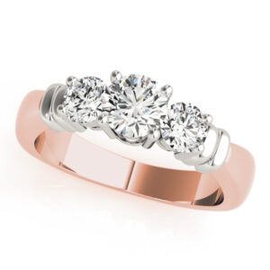 82579.alt1_-1 14k Rose Gold Three Stone Round Engagement Rings