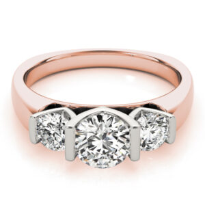 82759.set_.alt1_-1 14k Rose Gold Three Stone Round Engagement Rings