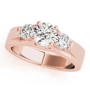 82954.alt1_-1 14k Rose Gold Three Stone Round Engagement Rings