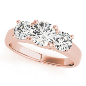 83739.alt1_-1 14k Rose Gold Three Stone Round Engagement Rings