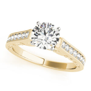 14k Yellow Gold Vintage Engagement Rings