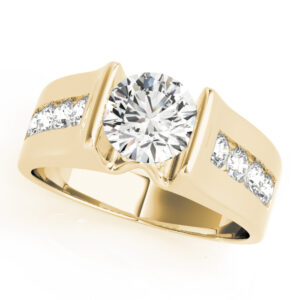 84556.alt_-1 14k Yellow Gold Single Row Round Engagement Rings