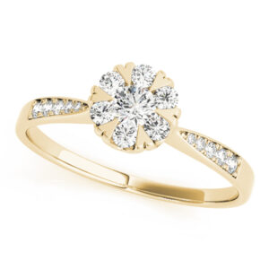 84904.alt_-1 18k Yellow Gold Halo Round Engagement Rings
