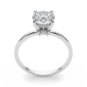 85242.ver_-1 14k White Gold Solitaire Round Engagement Rings