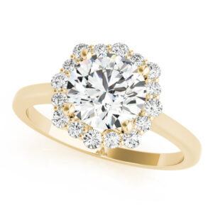 85252.alt_-1 14k Yellow Gold Halo Round Engagement Rings