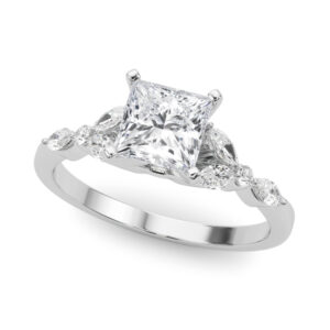 14k White Gold Engagement Rings