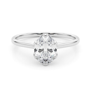 85305.set_-1 14k White Gold Solitaire Oval Engagement Rings