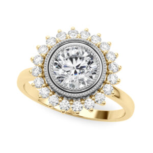 85341.alt_-1 18k Yellow Gold Halo Round Engagement Rings